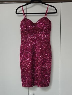 charlotte russe pink sequin dress Charlotte Russe | Dresses | Pink Sequin Dress Size M
